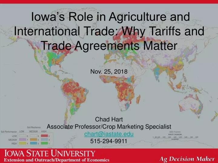 iowa s role in agriculture and international