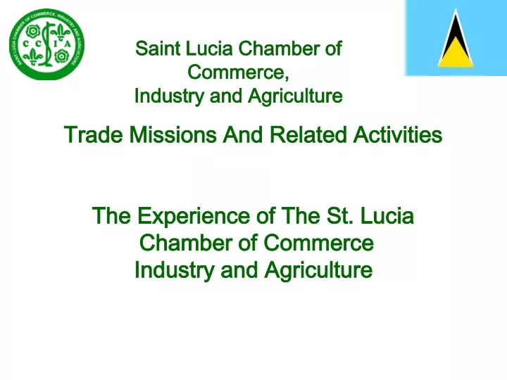 saint lucia chamber of commerce industry
