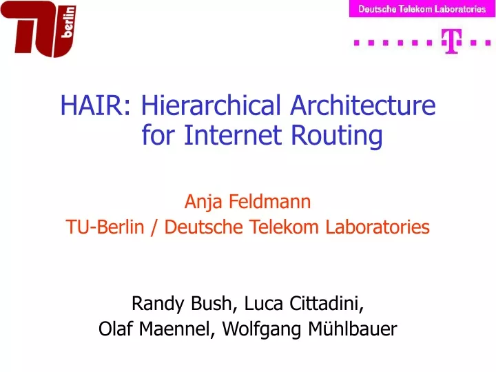 hair hierarchical architecture for internet