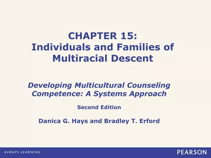chapter 15 individuals and families of multiracial descent