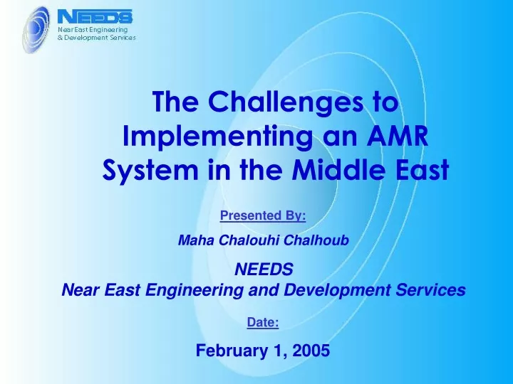 the challenges to implementing an amr system