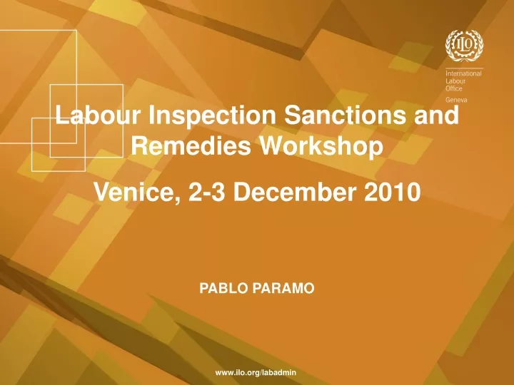 labour inspection sanctions and remedies workshop