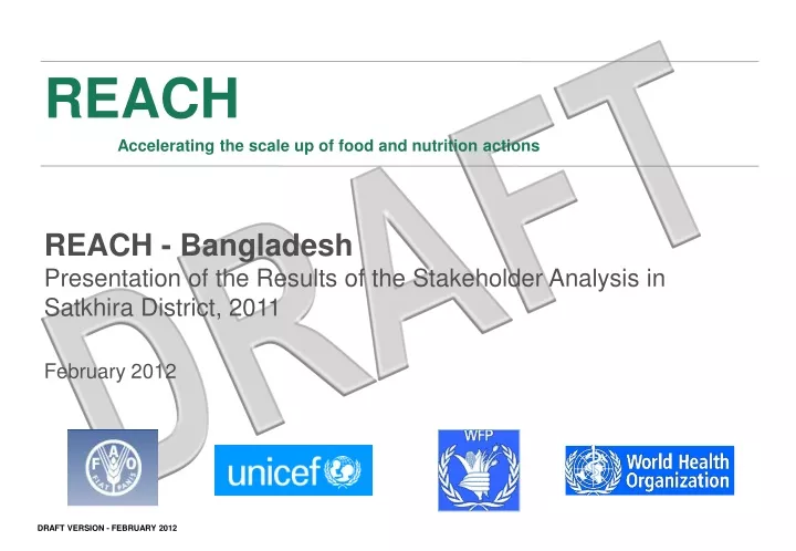 reach accelerating the scale up of food