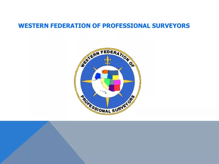 western federation of professional surveyors