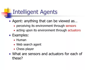 Intelligent Agents