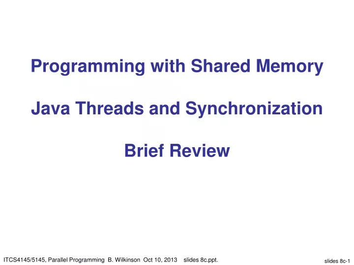 programming with shared memory java threads