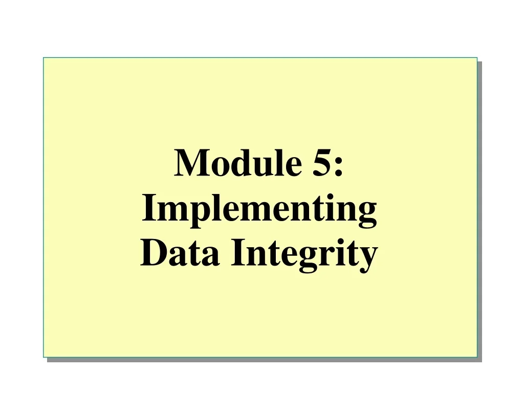 PPT - Mastering Data Integrity Constraints PowerPoint Presentation ...