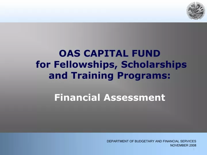 oas capital fund for fellowships scholarships