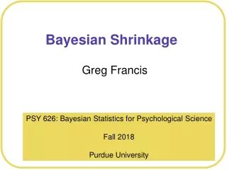 Bayesian Shrinkage