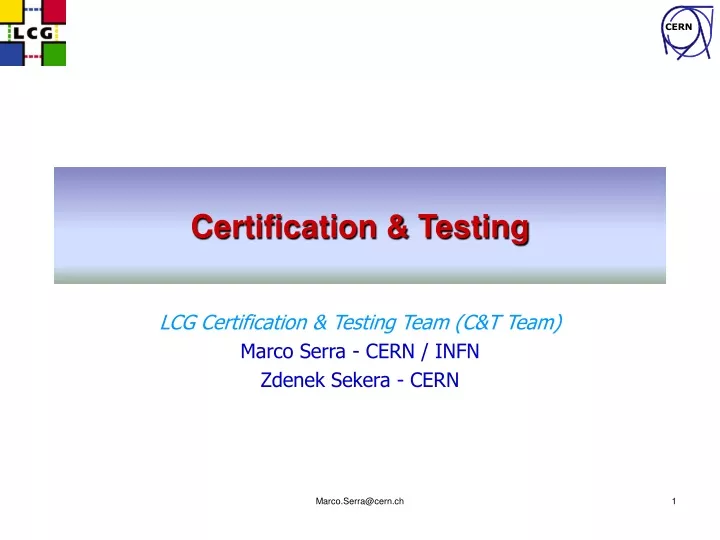 certification testing