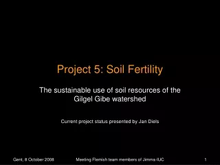 Project 5: Soil Fertility