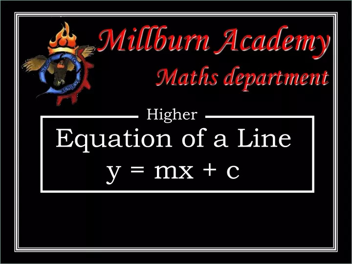 millburn academy maths department