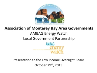 Association of Monterey Bay Area Governments AMBAG Energy Watch  Local Government Partnership
