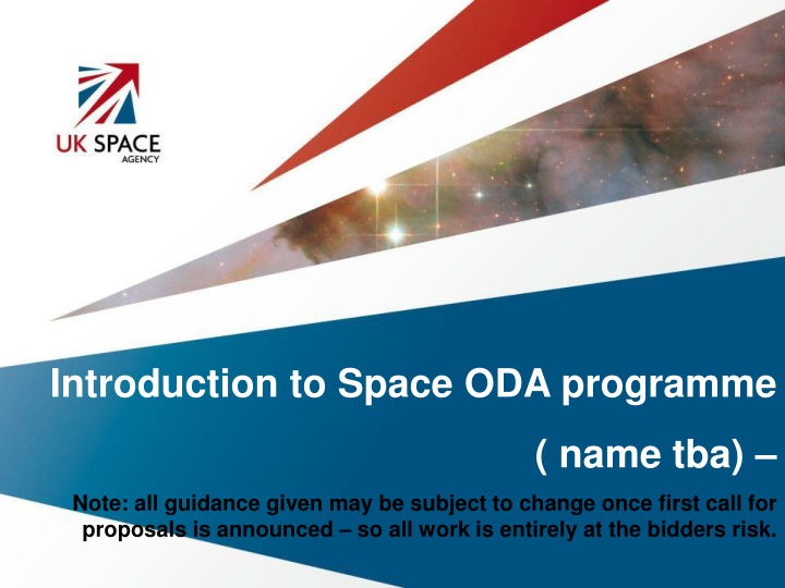 introduction to space oda programme name tba note