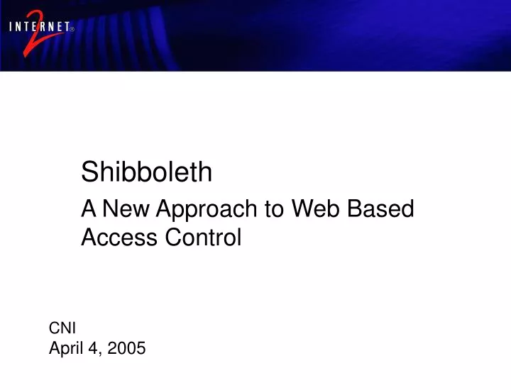 shibboleth architecture and requirements