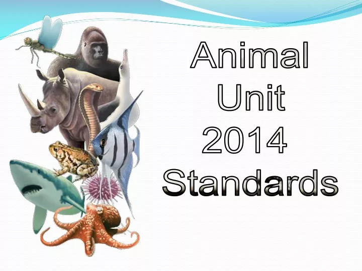 animal unit 2014 standards