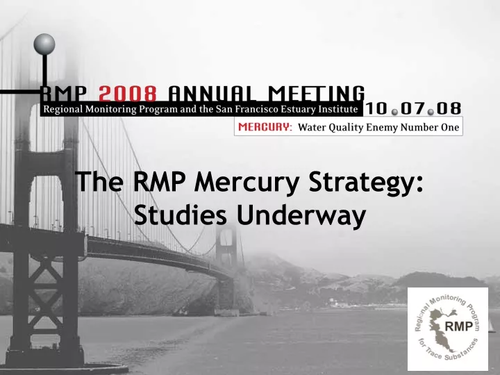 the rmp mercury strategy studies underway