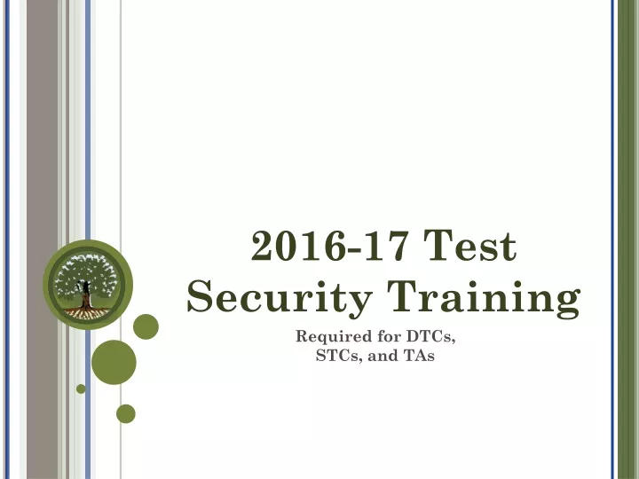 2016 17 test security training