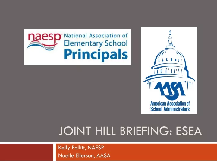 joint hill briefing esea