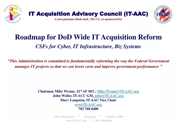 it acquisition advisory council