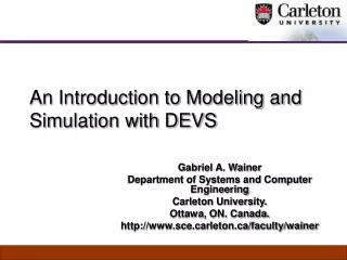 An Introduction to Modeling and Simulation with DEVS