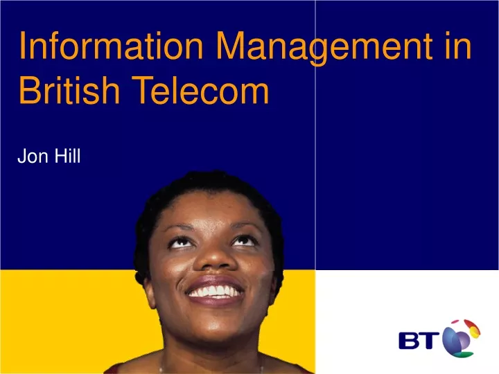 information management in british telecom