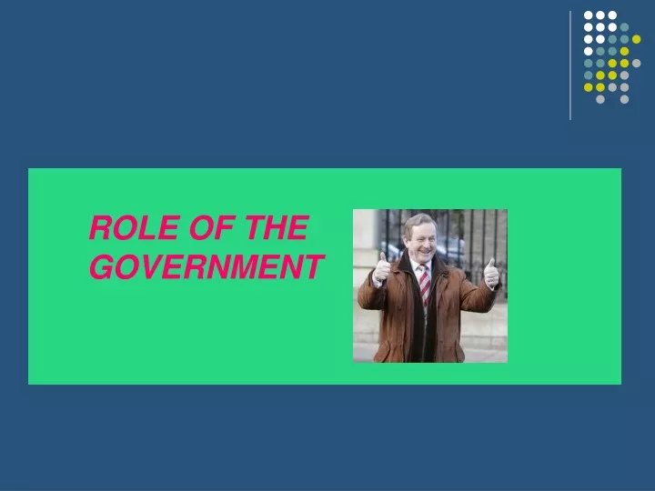 role of the government