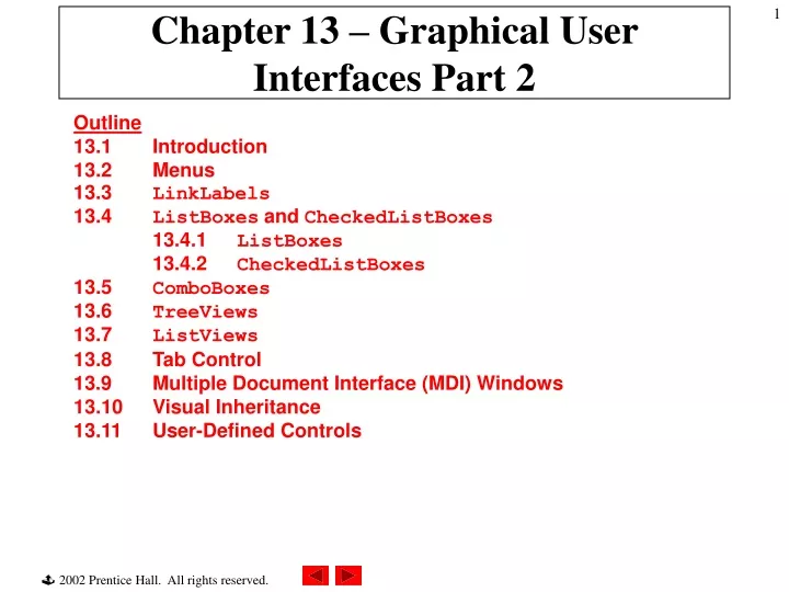 chapter 13 graphical user interfaces part 2