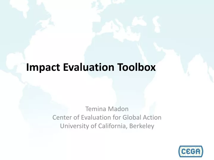impact evaluation toolbox