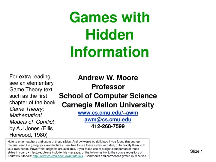 games with hidden information