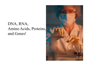DNA, RNA,  Amino Acids, Proteins,  and Genes!
