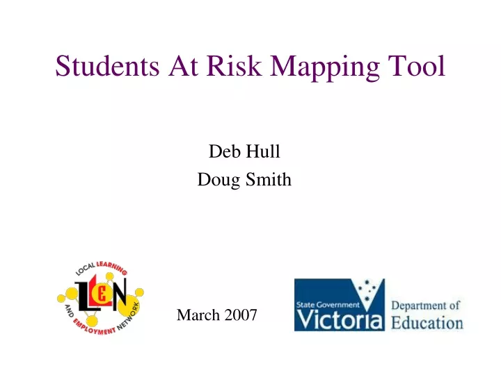 students at risk mapping tool