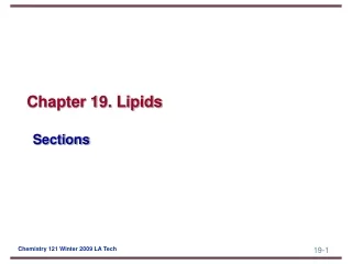 Chapter 19. Lipids