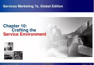 Chapter 10: 	Crafting the  Service Environment
