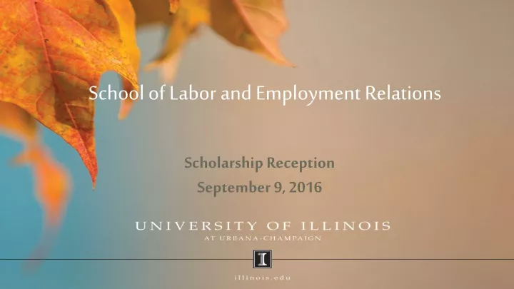 school of labor and employment relations