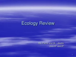 Ecology Review