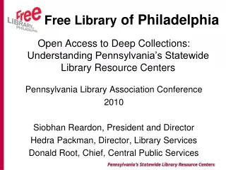 Free Library  of Philadelphia