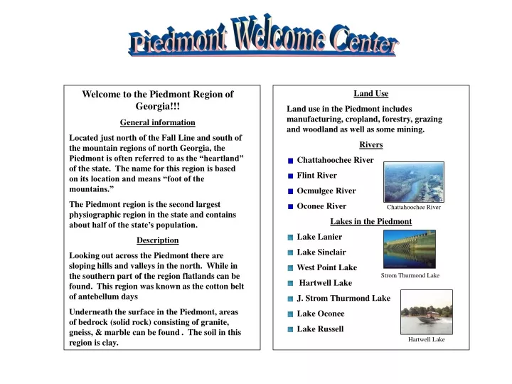 piedmont welcome center
