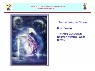 Neural Networks Videos Brief Review The Next Generation Neural Networks - Geoff Hinton