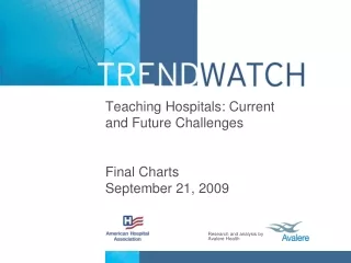Teaching Hospitals: Current and Future Challenges Final Charts September 21, 2009