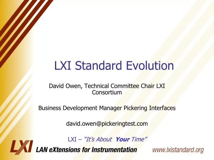 lxi standard evolution