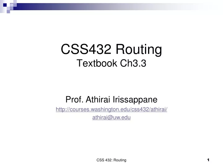 css432 routing textbook ch3 3