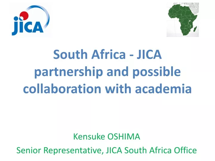 south africa jica partnership and possible collaboration with academia