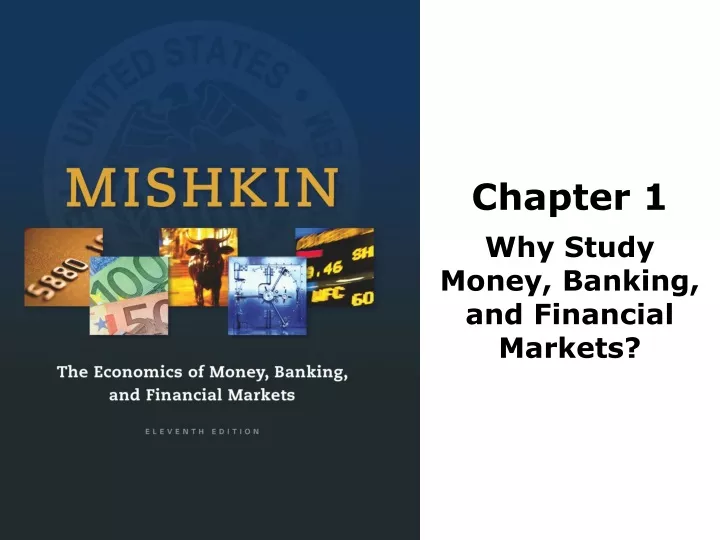 chapter 1 why study money banking and financial markets