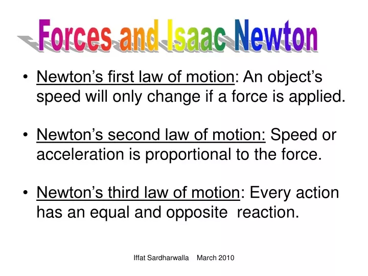 forces and isaac newton