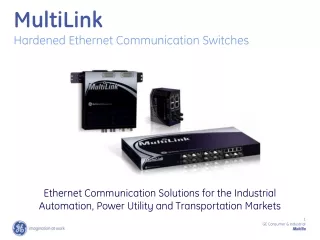 MultiLink  Hardened Ethernet Communication Switches