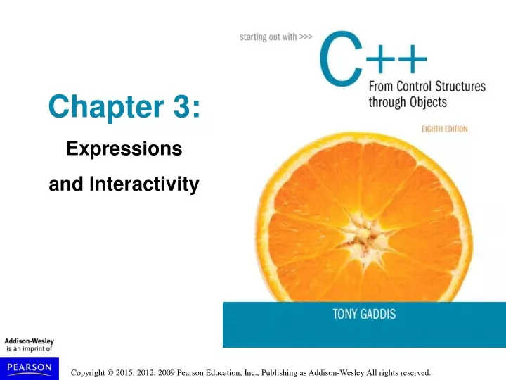 chapter 3 expressions and interactivity