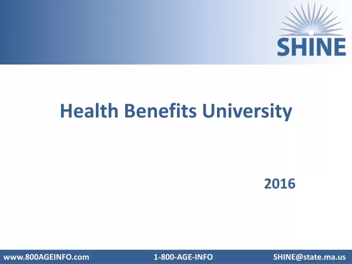health benefits university