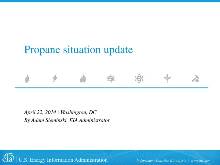 propane situation update