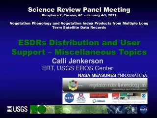 Science Review Panel Meeting Biosphere 2, Tucson, AZ   - January  4-5,  2011
